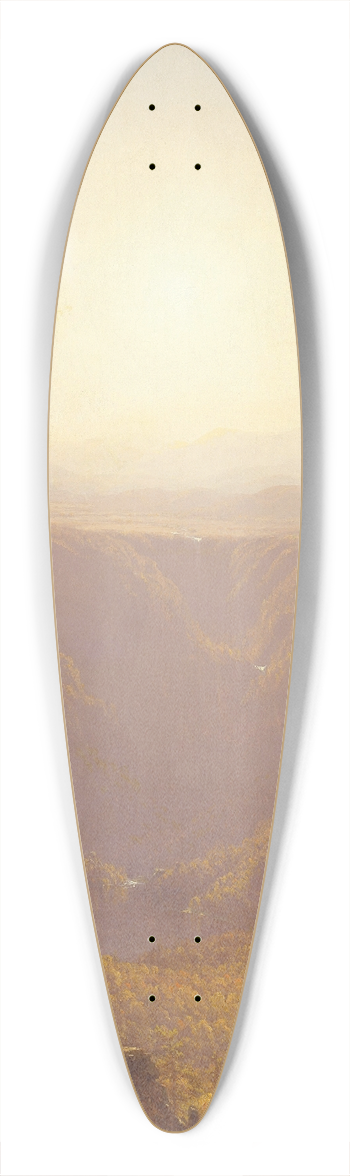Sanford Robinson Gifford - A Gorge in the Mountains (Kauterskill Clove) 39.3 inch art pintail longboard deck