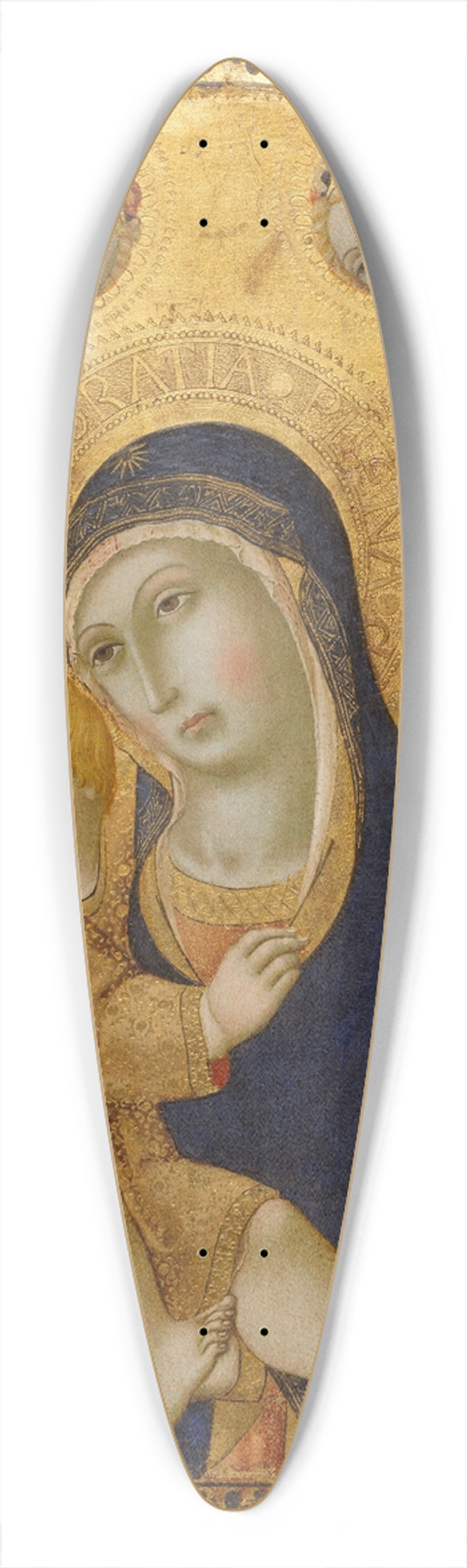 Sano di Pietro - Madonna and Child with Saints Jerome, John the Baptist, Bernardino and Bartholomew 39.3 inch art pintail longboard deck