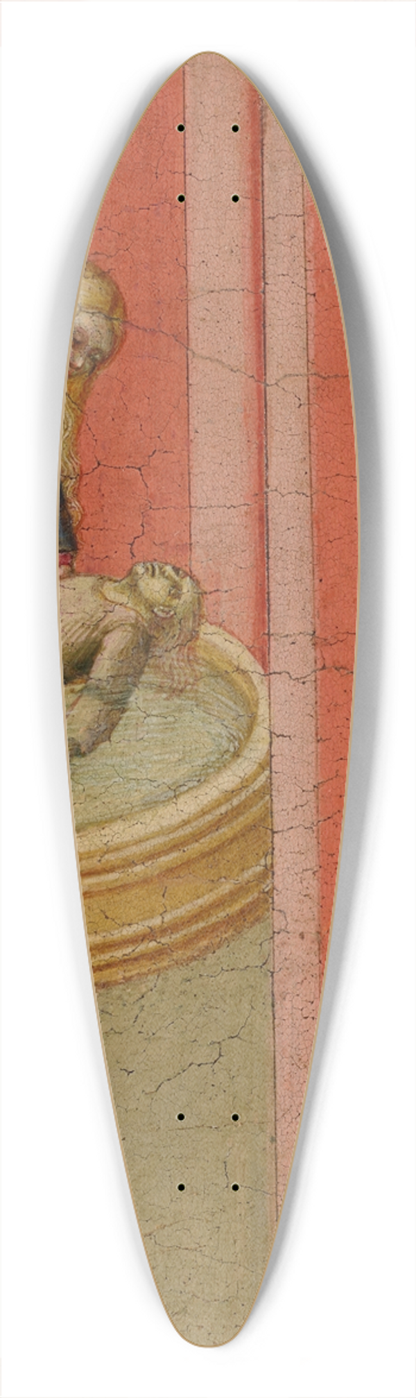 Sano di Pietro - The miracle of Saint Bernardino of Siena and the revival of the child, Amico 39.3 inch art pintail longboard deck