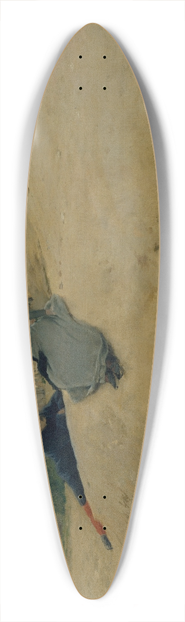 Santiago Rusiol - On Campaign 39.3 inch art pintail longboard deck