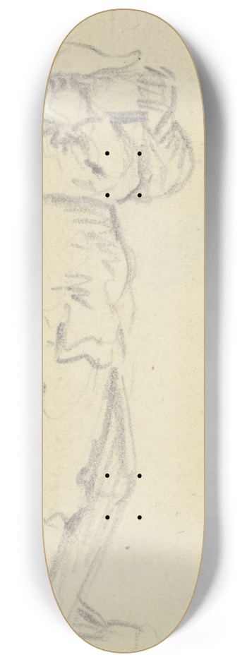 Daniel Nikolaus Chodowiecki - Stehender Bauer im Profil nach rechts 8.25 inch art skate deck