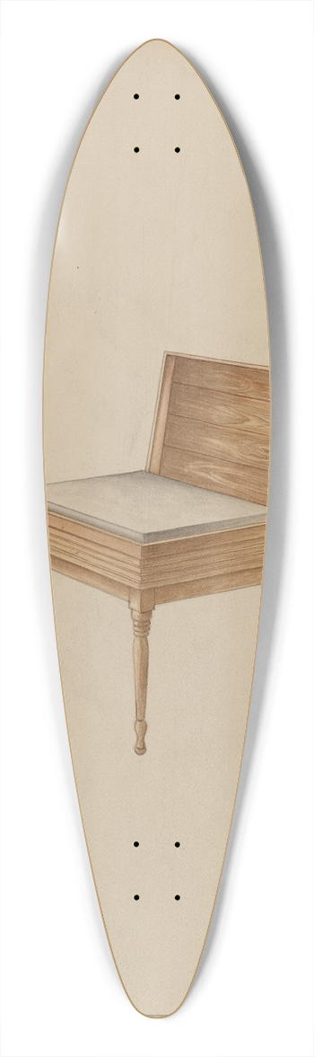 Sarah F. Williams - Biscuit Board 39.3 inch art pintail longboard deck