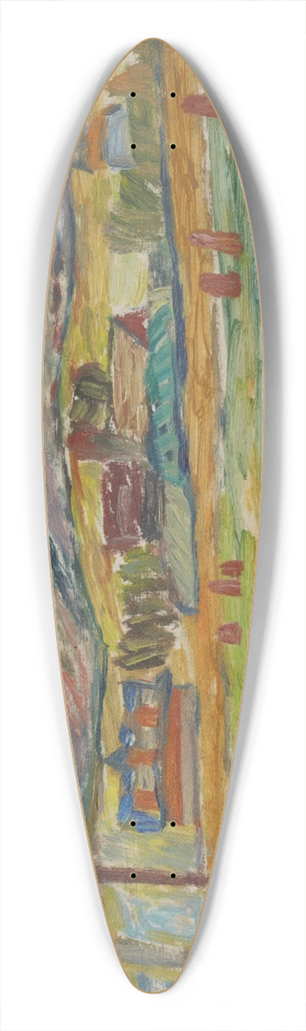 Sasza Blonder - Peasant with a Rake 39.3 inch art pintail longboard deck