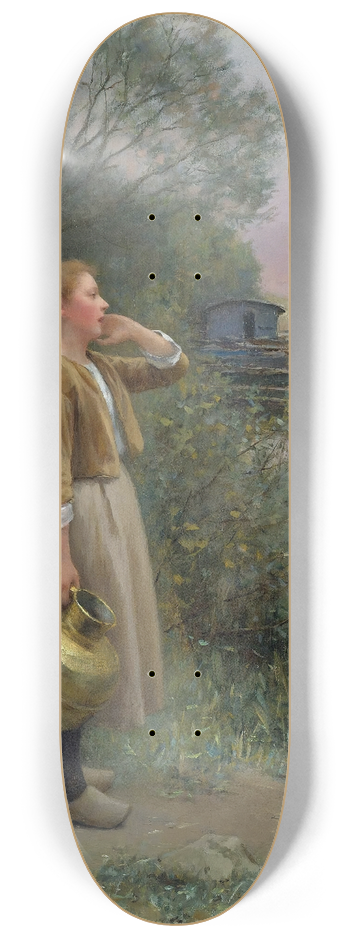 Daniel Ridgway Knight - Girl With Water Jug 8.25 inch art skate deck