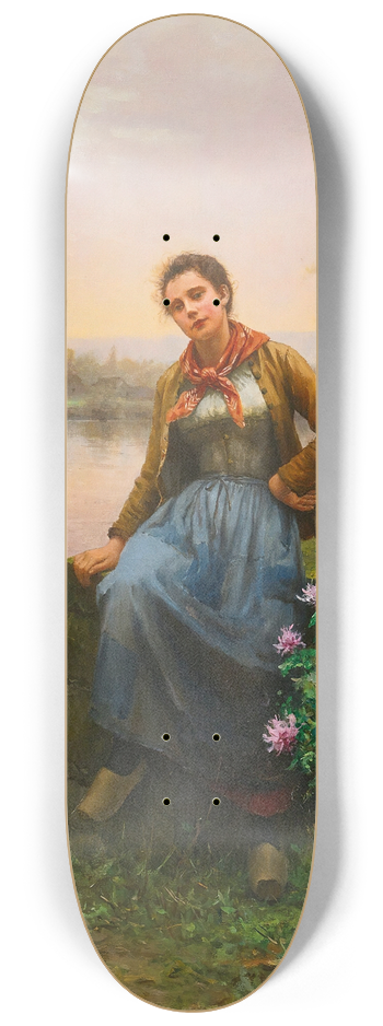 Daniel Ridgway Knight - On The Rivers Edge 8.25 inch art skate deck