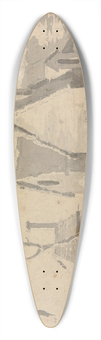 Sawrey Gilpin - A Dwelling 39.3 inch art pintail longboard deck