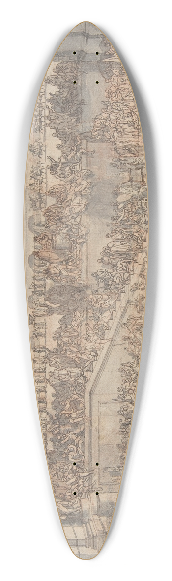 Sbastien Leclerc - Alexander Entering Babylon 39.3 inch art pintail longboard deck