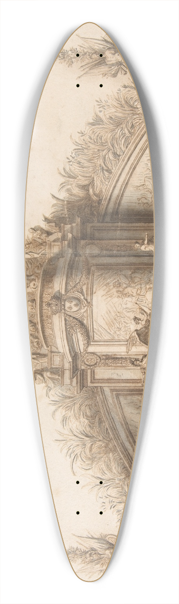 Sbastien Leclerc - Design for Garden Architecture 39.3 inch art pintail longboard deck