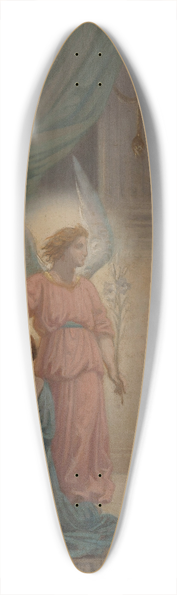 Sbastien Norblin de la Gourdaine - Maximien reculant  la vue de lange qui protge sainte Suzanne 39.3 inch art pintail longboard deck