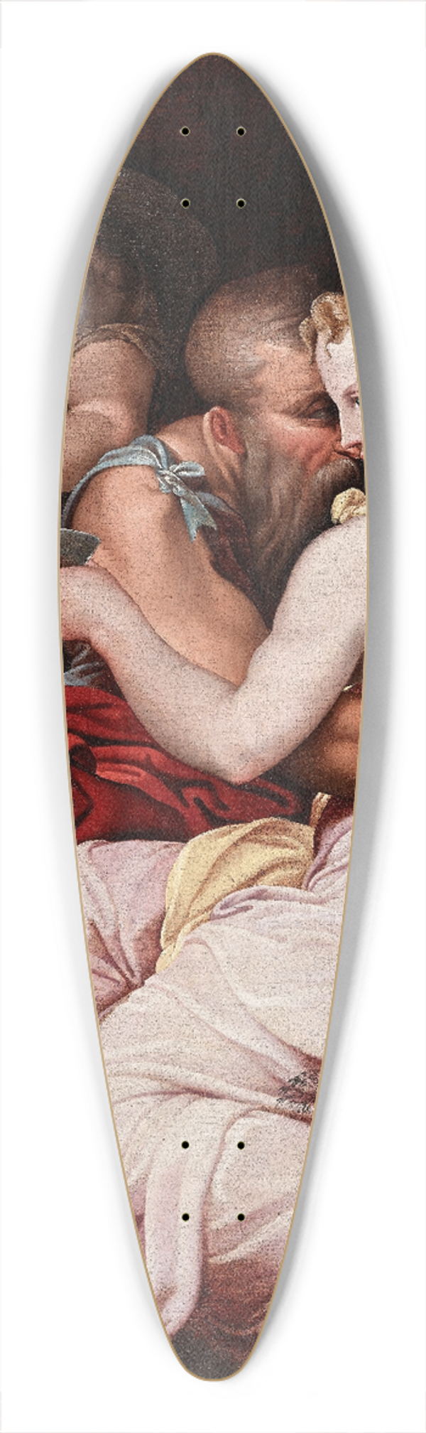School of Fontainebleau - Lot and His Daughters 39.3 inch art pintail longboard deck