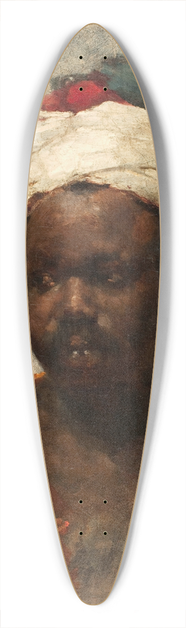 School of Frank Duveneck - Head of a Berber 39.3 inch art pintail longboard deck