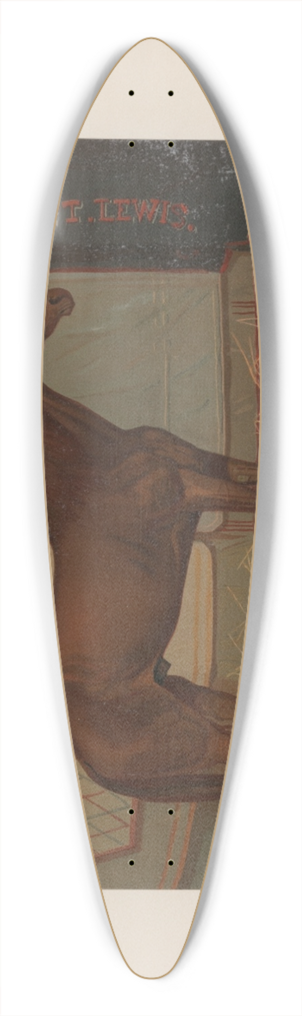 Scott Leighton - Captain Lewis 39.3 inch art pintail longboard deck
