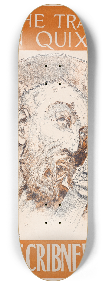 Daniel Vierge - On the trail of Don Quixote 8.25 inch art skate deck