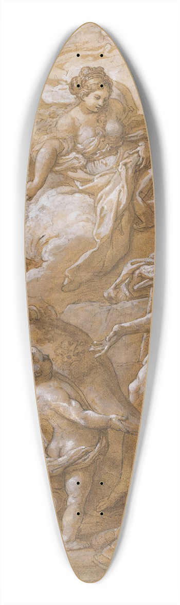 Sebastiano Conca - VenusAt The Forge Of Vulcan 39.3 inch art pintail longboard deck