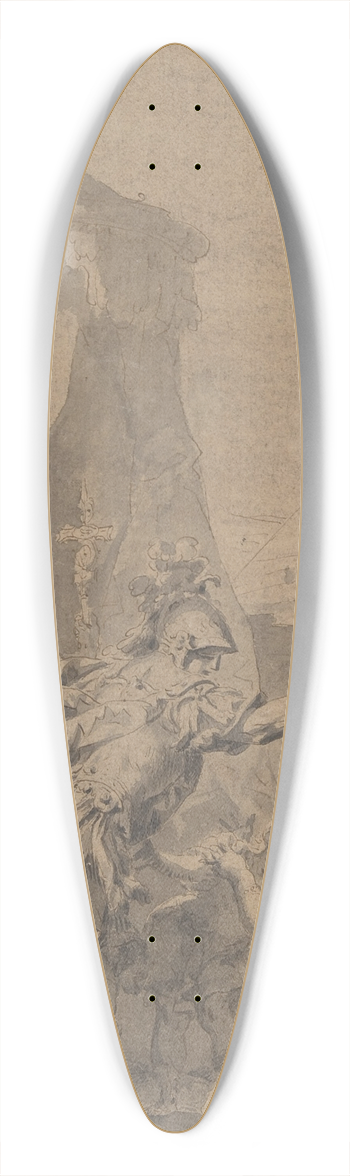 Sebastiano Galeotti - Hectors Farewell to Andromache and Astyanax 39.3 inch art pintail longboard deck