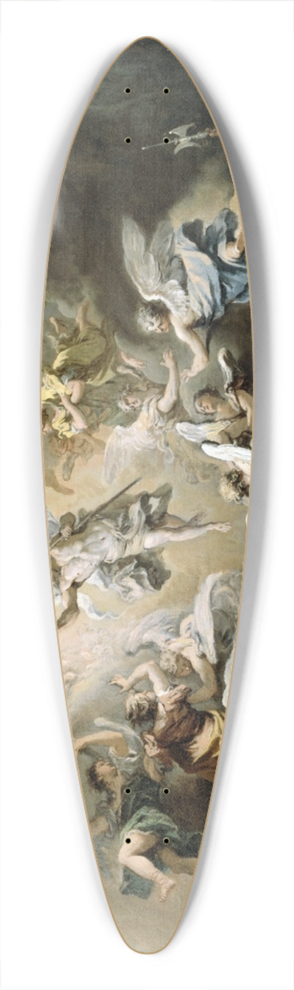 Sebastiano Ricci - The Resurrection 39.3 inch art pintail longboard deck