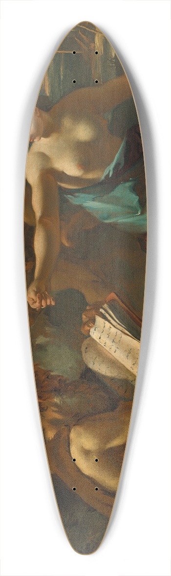Sebastiano Ricci - The Temptation of Saint Anthony 39.3 inch art pintail longboard deck
