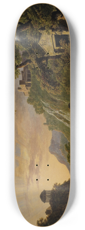 Danil Dupr - Arcadisch landschap met ondergaande zon 8.25 inch art skate deck