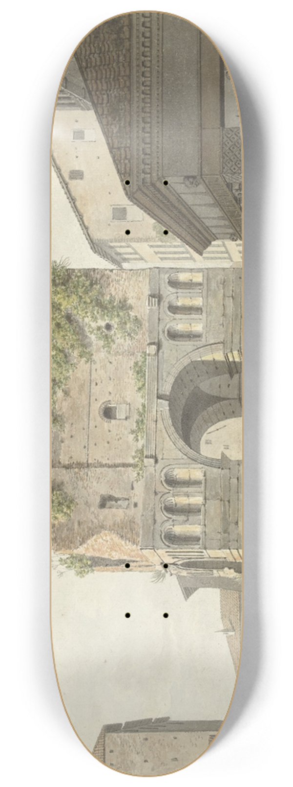 Danil Dupr - De boog van Janus quadrifons en een deel van de S. Giorgio in Velabro te Rome 8.25 inch art skate deck