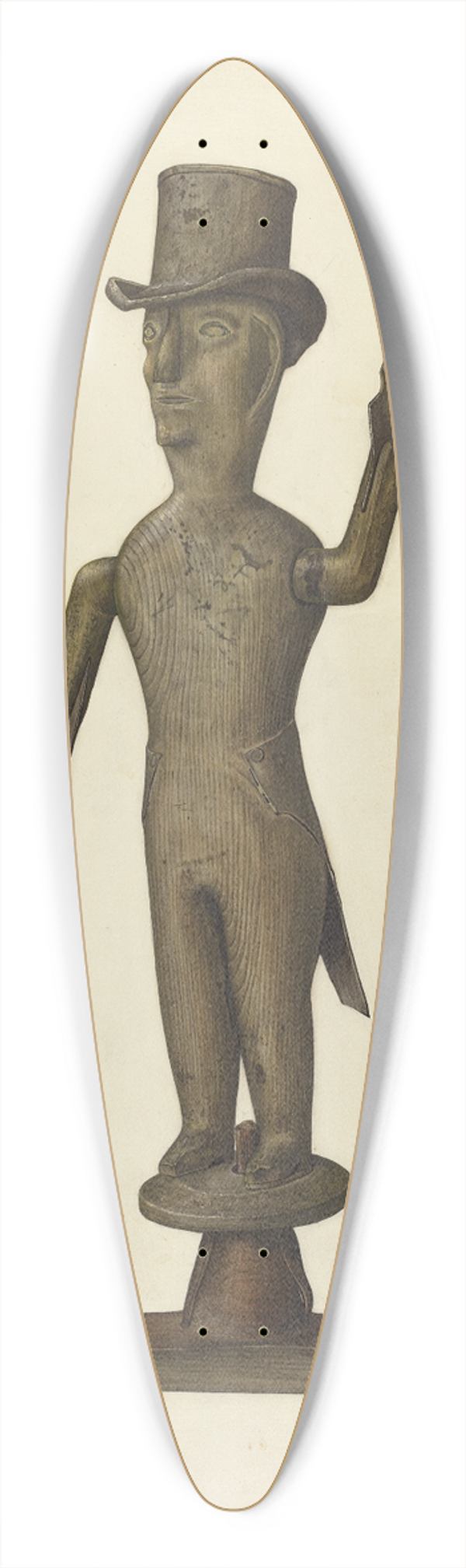 Selma Sandler - Whirligig 39.3 inch art pintail longboard deck