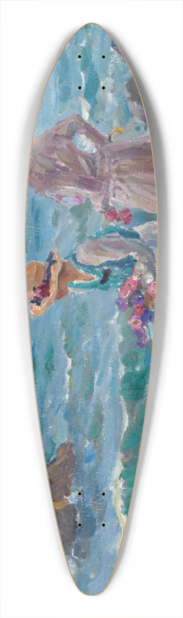 Sergei Arsenevich Vinogradov - Women by the Sea 39.3 inch art pintail longboard deck