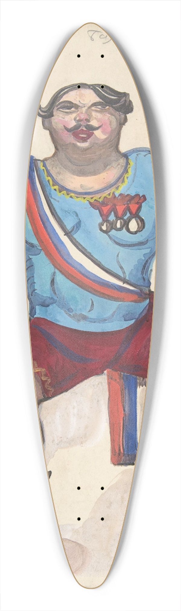 Sergey Yurievich Sudeikin - Hercule de foire 39.3 inch art pintail longboard deck