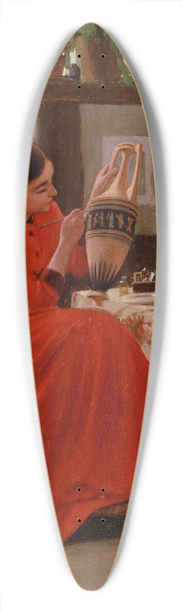 Severin Falkman - Interior With Vase Painter 39.3 inch art pintail longboard deck