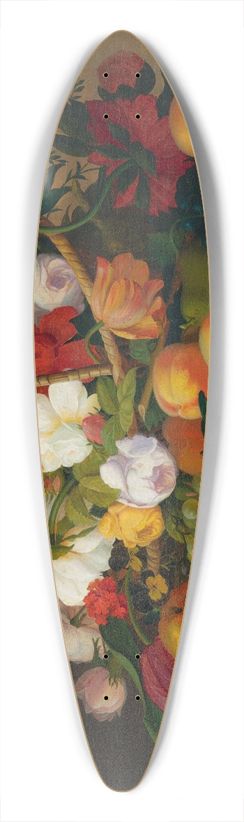 Severin Roesen - Fruit And Flowers 39.3 inch art pintail longboard deck