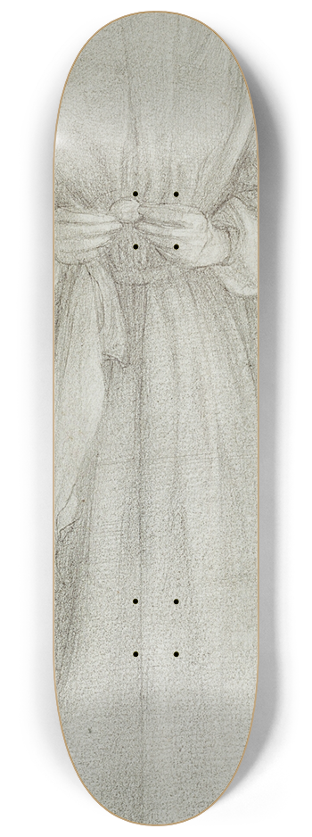 Dante Gabriel Rossetti - Elizabeth Siddal (Mrs. Dante Gabriel Rossetti) 8.25 inch art skate deck