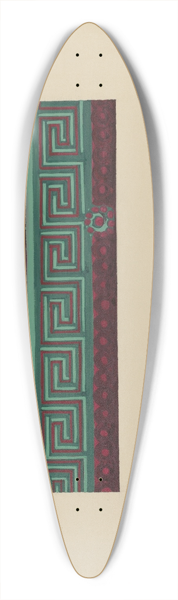 Sidney Liswood - Wallpaper Border 39.3 inch art pintail longboard deck