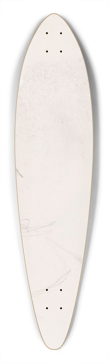 Signe Scheel - Kvinnehode; riss 39.3 inch art pintail longboard deck
