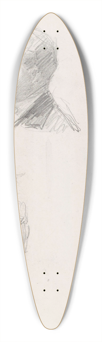 Signe Scheel - To mannsportretter 39.3 inch art pintail longboard deck