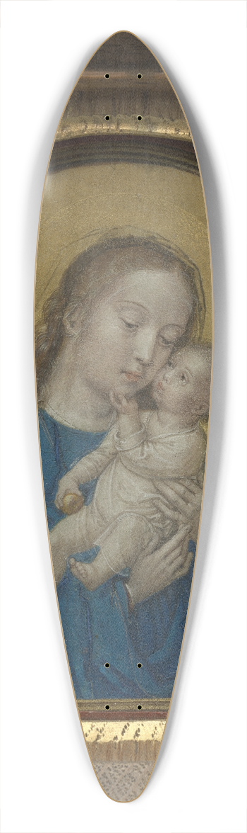 Simon Bening - Virgin and Child 39.3 inch art pintail longboard deck