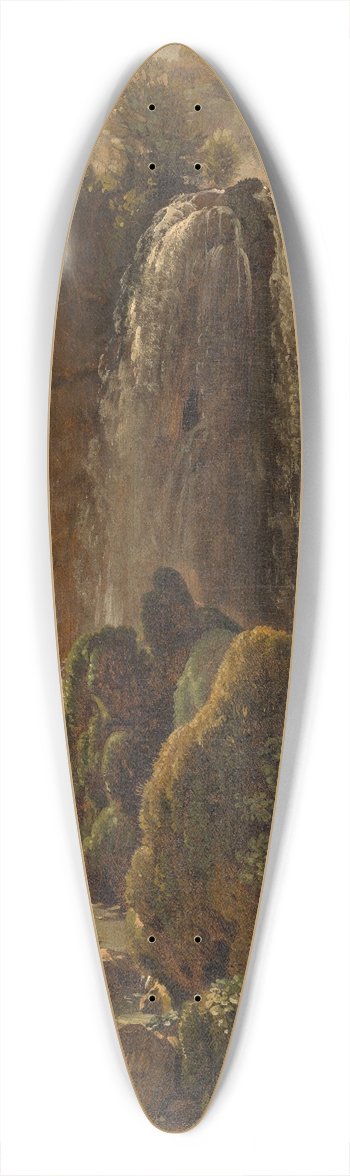 Simon Denis - Waterfall at Tivoli 39.3 inch art pintail longboard deck