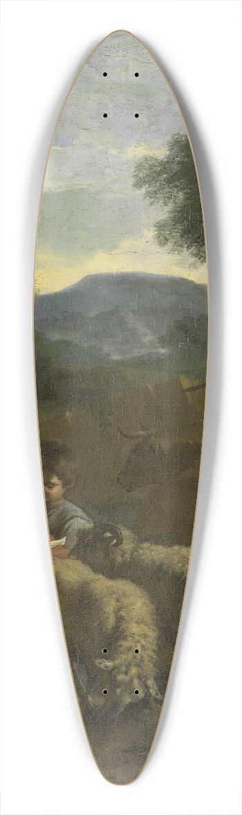 Simon van der Does - Shepherdess Reading 39.3 inch art pintail longboard deck