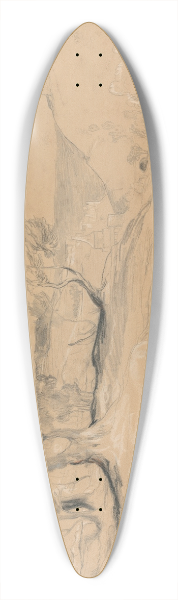 Sir David Wilkie - Garden of Gethsemane 39.3 inch art pintail longboard deck