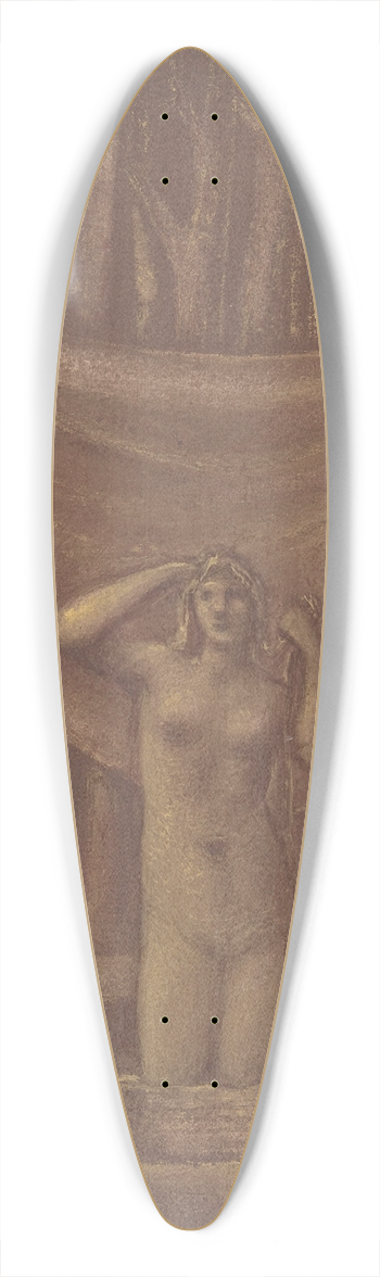 Sir Edward Coley Burne-Jones - Bath of Venus 39.3 inch art pintail longboard deck