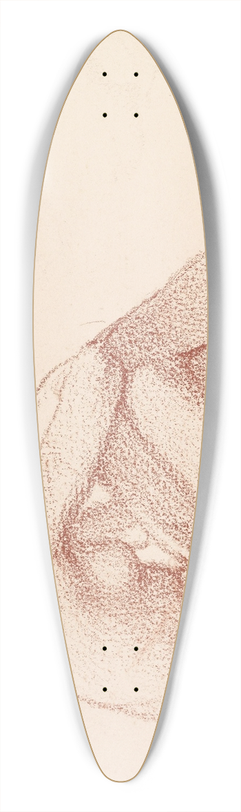 Sir Edward Coley Burne-Jones - Female Nude  Study 39.3 inch art pintail longboard deck
