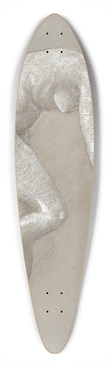 Sir Edward Coley Burne-Jones - Female nude study 39.3 inch art pintail longboard deck