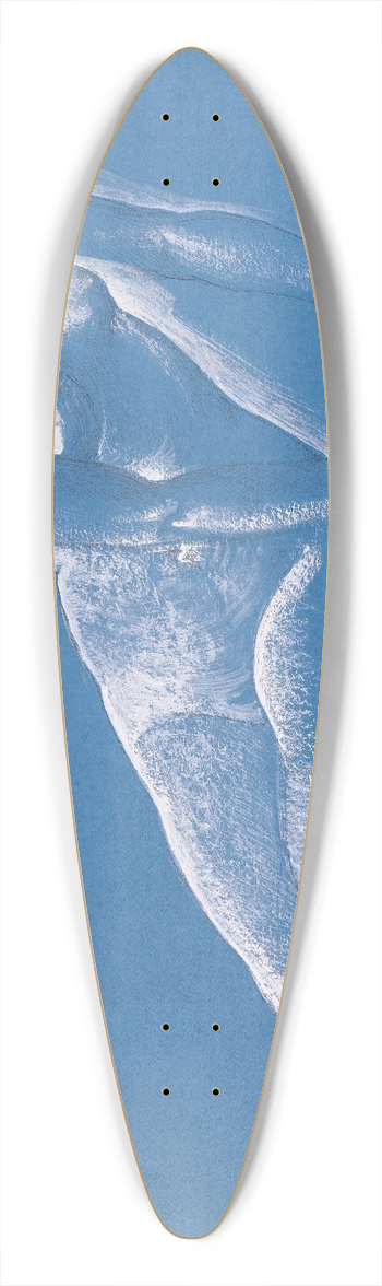 Sir Edward Coley Burne-Jones - Sketchbook  Nude Study of Medusa for The Death of Medusa I 39.3 inch art pintail longboard deck