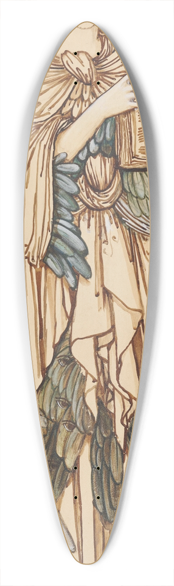 Sir Edward Coley Burne-Jones - The Angels of the Hierarchy  Cherubim 39.3 inch art pintail longboard deck