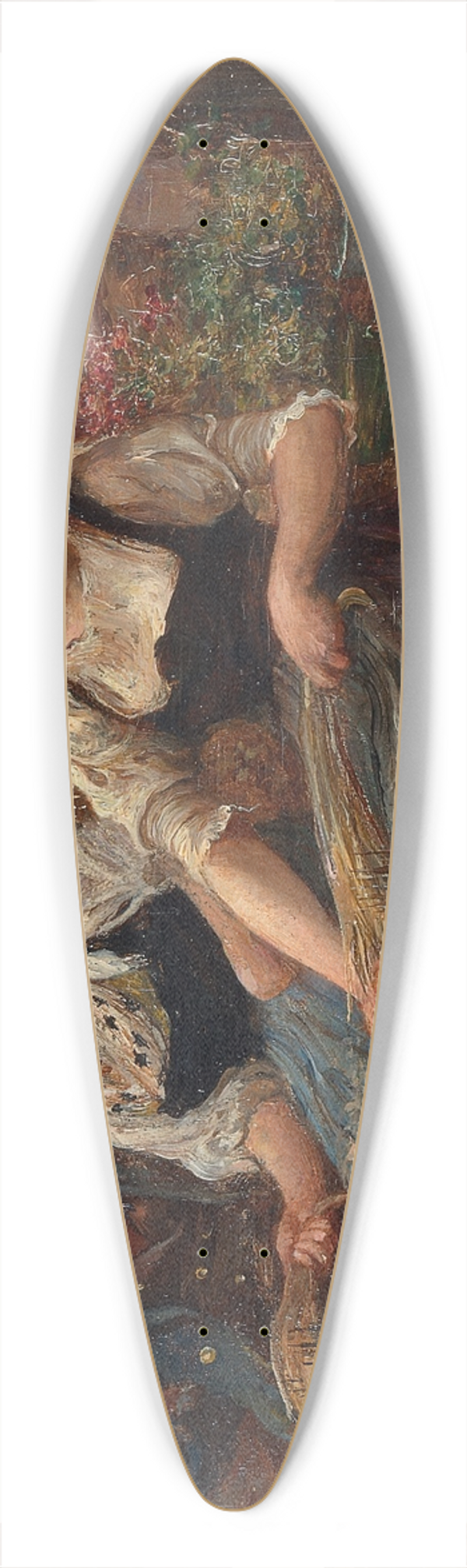 Sir Hubert von Herkomer - Carding Wool 39.3 inch art pintail longboard deck