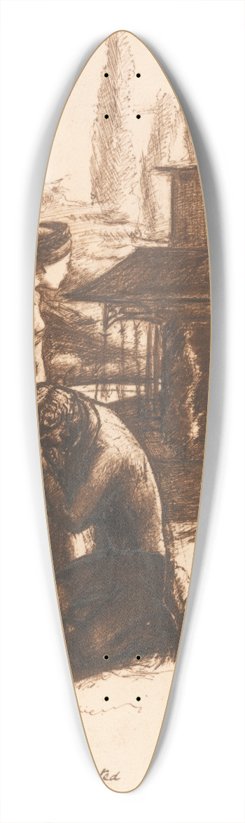 Sir John Everett Millais - Accepted 39.3 inch art pintail longboard deck