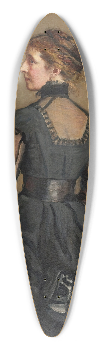 Sir John Everett Millais - Portrait Of Kate Perugini, Daughter Of Charles Dickens 39.3 inch art pintail longboard deck