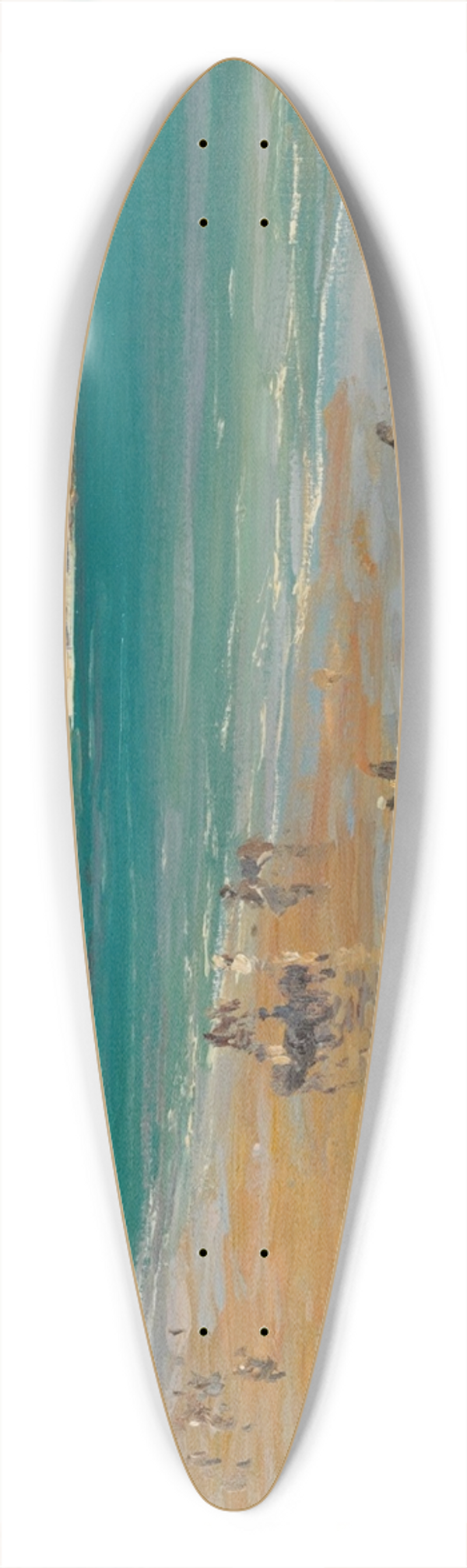 Sir John Lavery - The Beach, Tangier 39.3 inch art pintail longboard deck