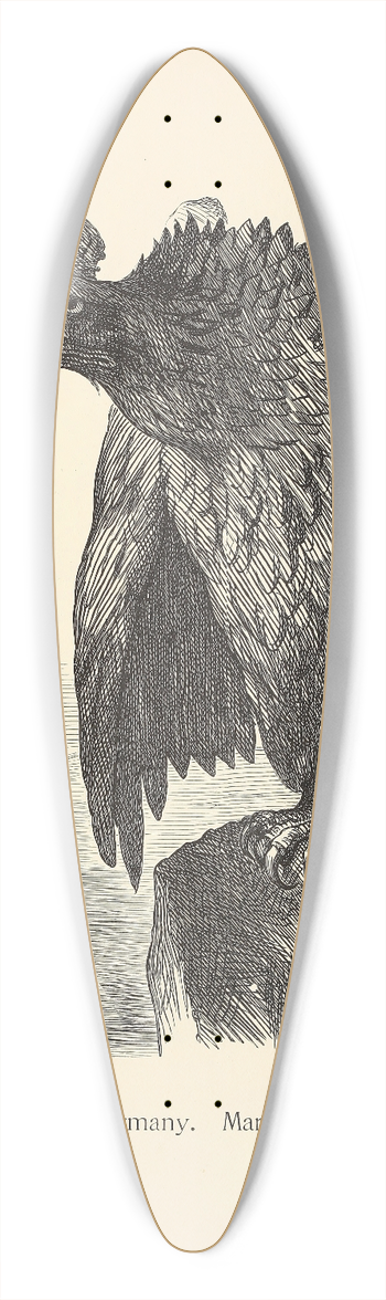 Sir John Tenniel - Germany, March 9, 1888 39.3 inch art pintail longboard deck