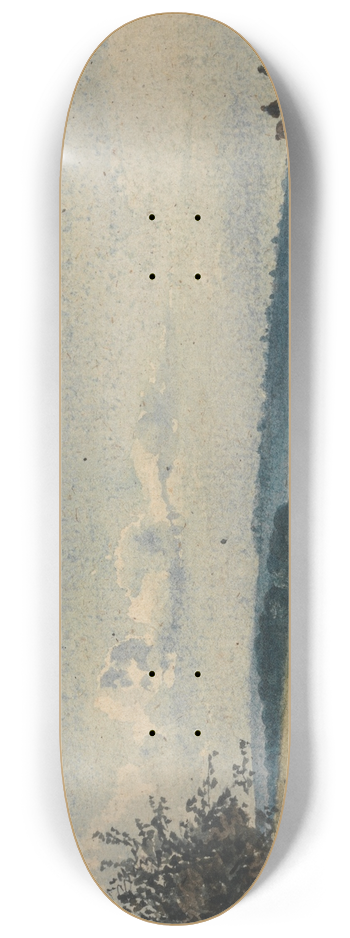 David Charles Read - Landscape With Figures and a Wagon 8.25 inch art skate deck