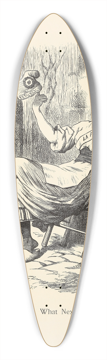 Sir John Tenniel - What next 39.3 inch art pintail longboard deck