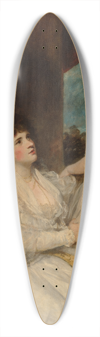 Sir Joshua Reynolds - Portrait of Jane, Countess of Harrington, with her Sons, the Viscount Petersham and the Honorable LincolnStanhope 39.3 inch art pintail longboard deck
