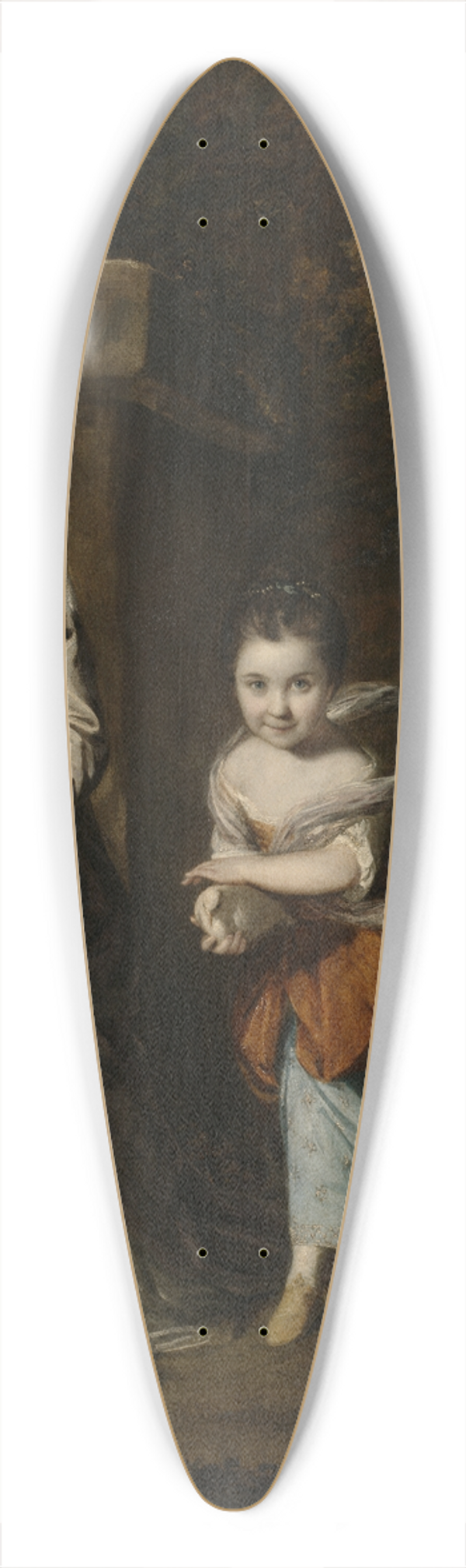 Sir Joshua Reynolds - Portrait of the Ladies Amabel and Mary Jemima Yorke 39.3 inch art pintail longboard deck